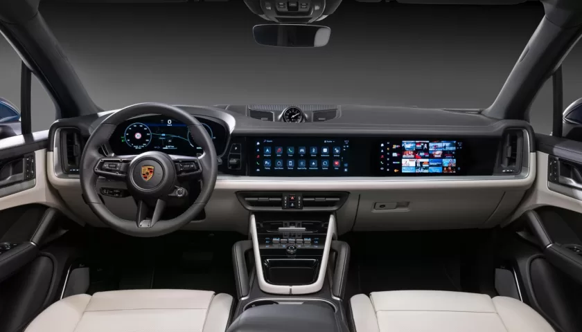 The passenger's display on the 2024 Porsche Cayenne