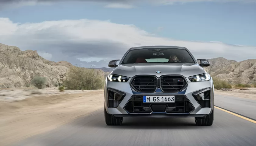 The chassis of the 2023 BMW X6 M Competition