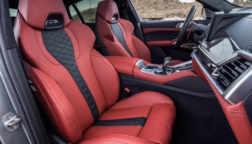 The interior of the 2023 BMW X6 M Competition