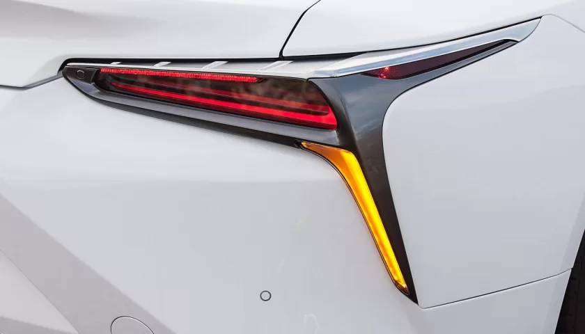 The unique tail light of the 2024 LC 500