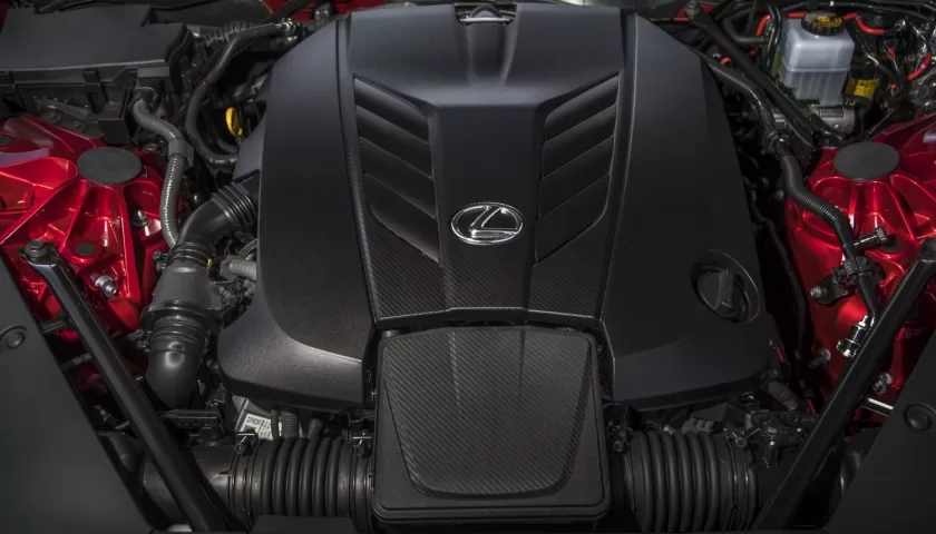 The engine of the 2024 Lexus LC 500