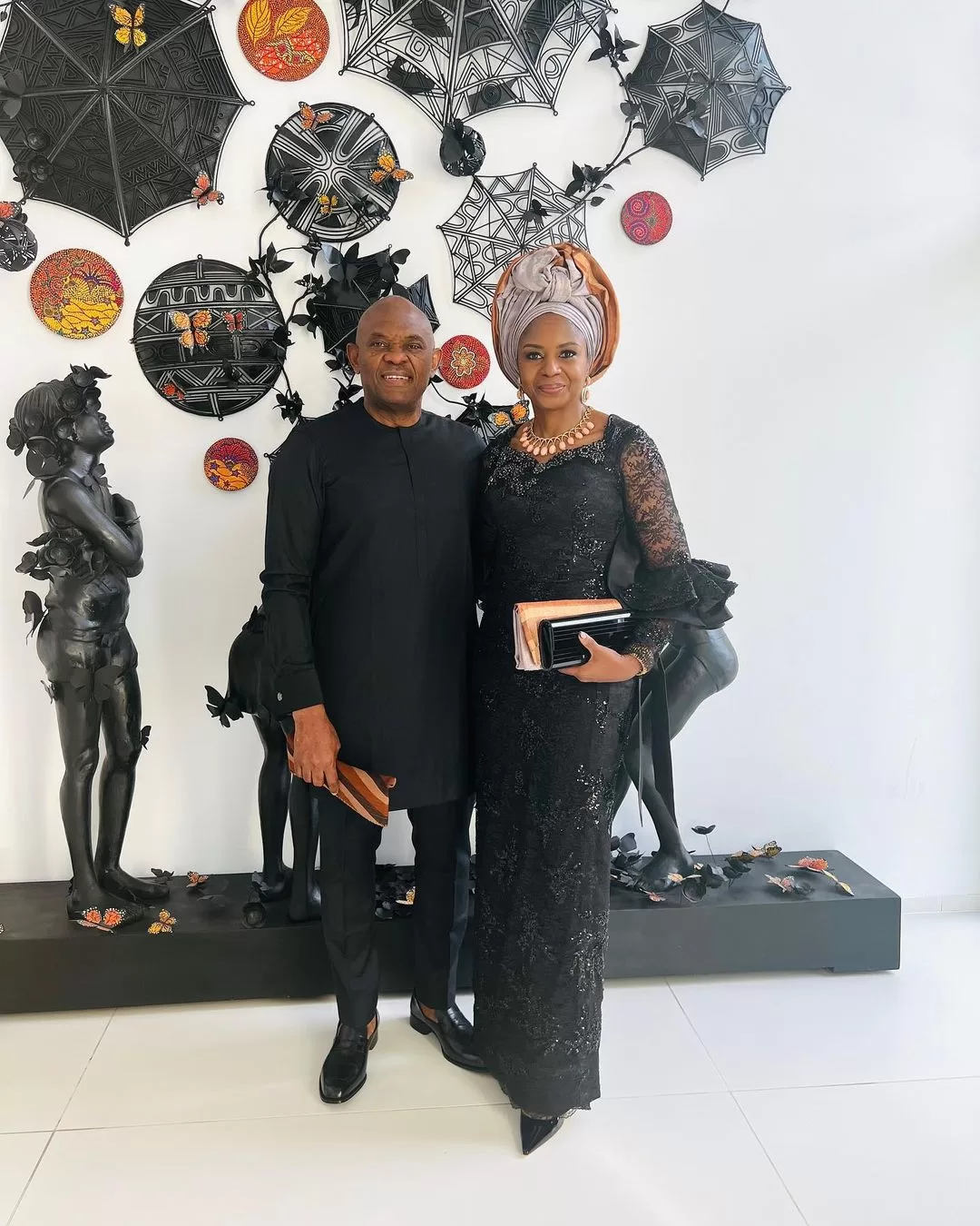 Tony Elumelu and his wife