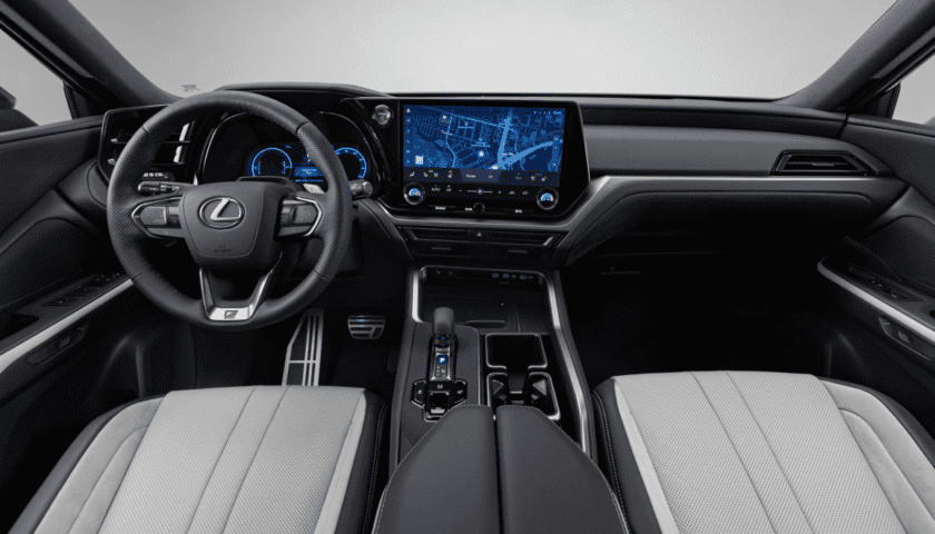 The interior of 2024 Lexus TX in Nigeria
