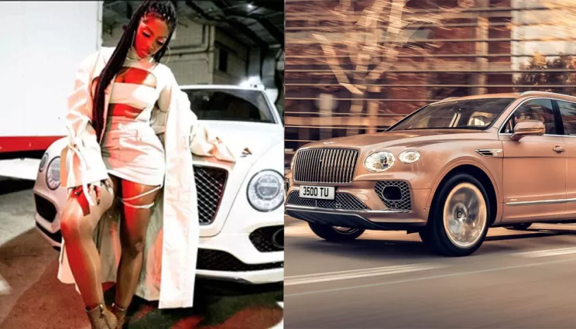 Tiwa Savage's Bentley Bentayga car