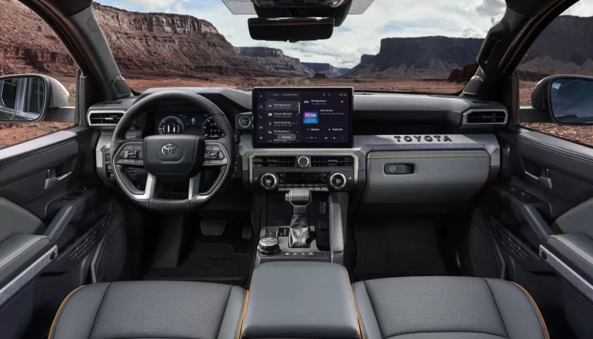 The 14-inches touchscreen of the 2024 Toyota Tacoma in Nigeria