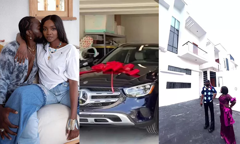 Singer Adekunle Gold gifts wife and mom a Mercedes-Benz GLC and a house