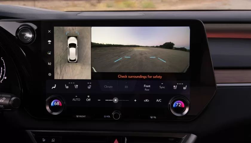 The touchscreen display in the 2024 Lexus RX
