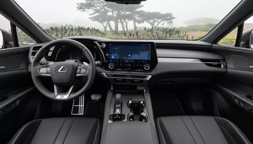 Interior design of the 2024 Lexus RX in Nigeria
