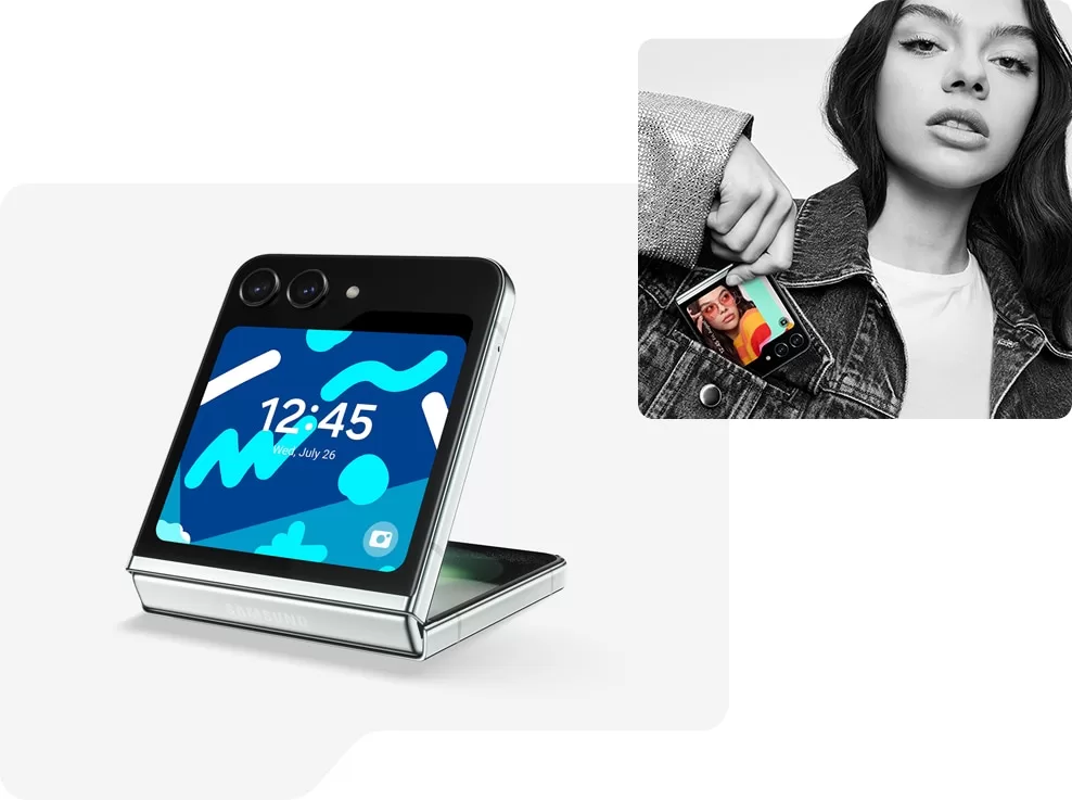 Display of the Samsung Galaxy Z Flip 5 5G