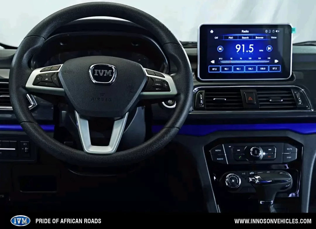 The interior of Cee-C’s Innoson Ikenga MPV