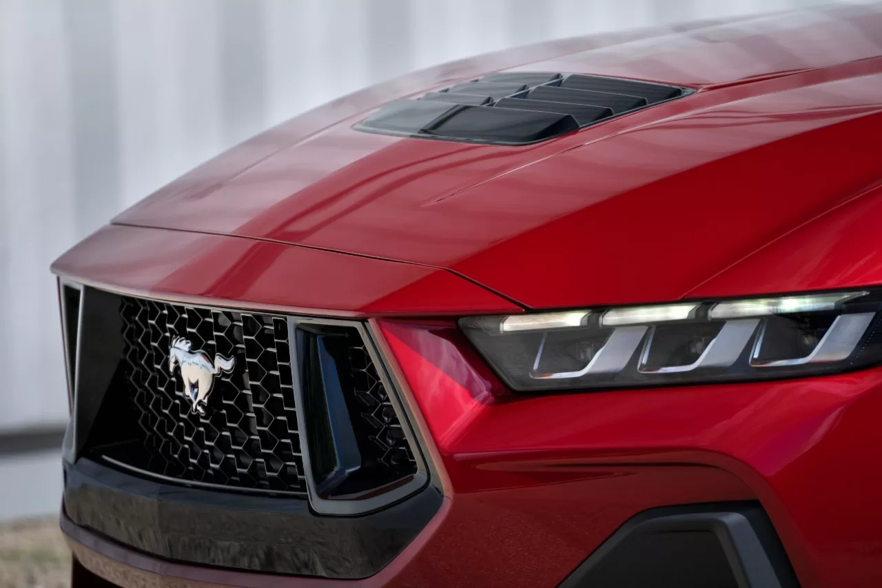 The sleek exterior design of the 2024 Ford Mustang
