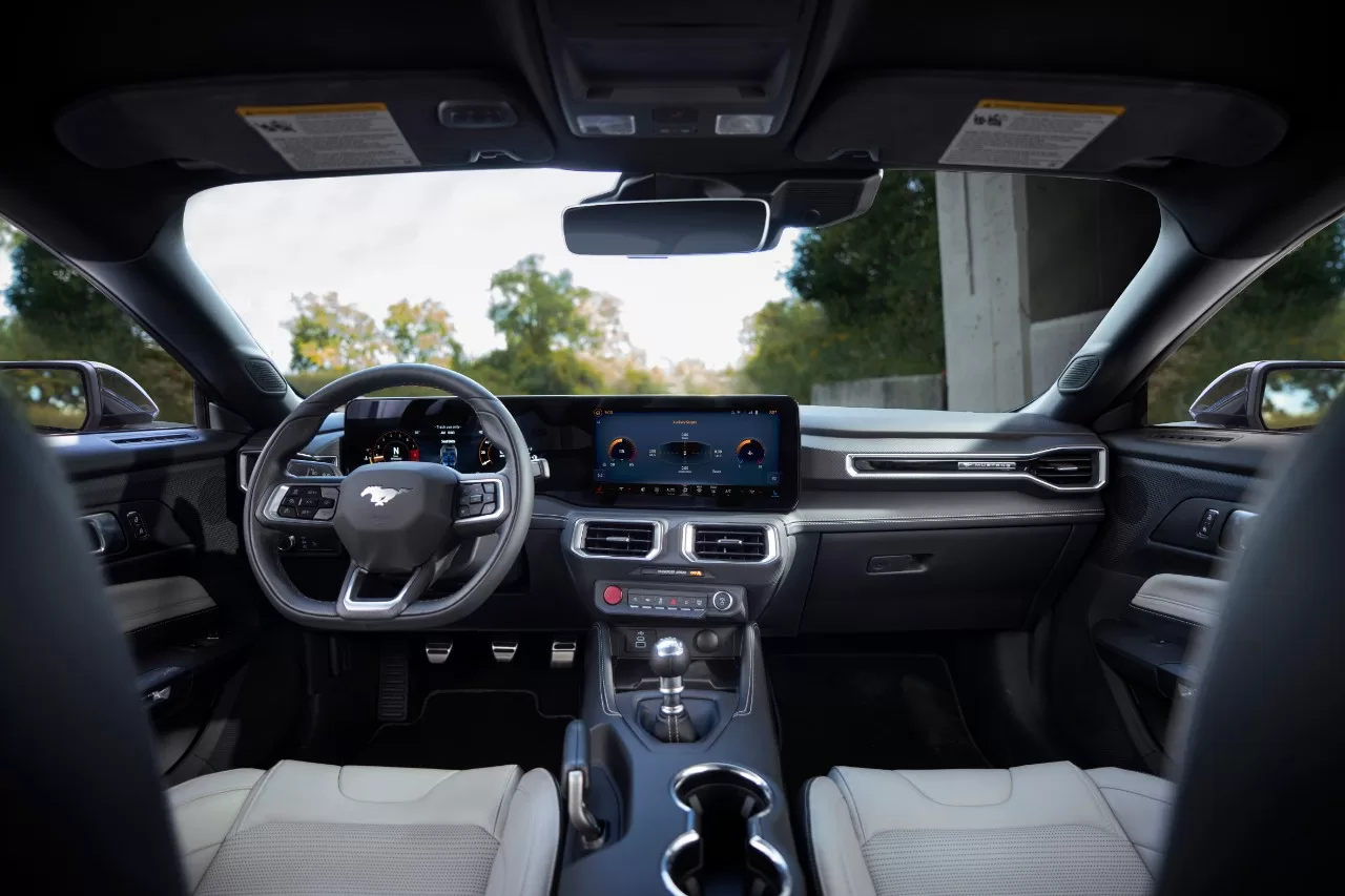 12.4-inch digital instrument cluster in the 2024 Ford Mustang
