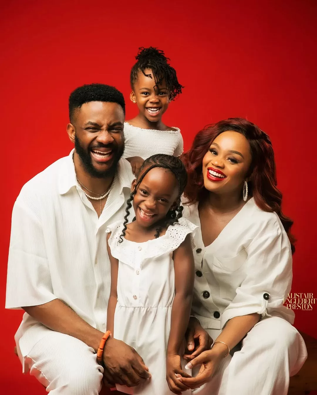 Ebuka Obi-Uchendu's wife and daughters