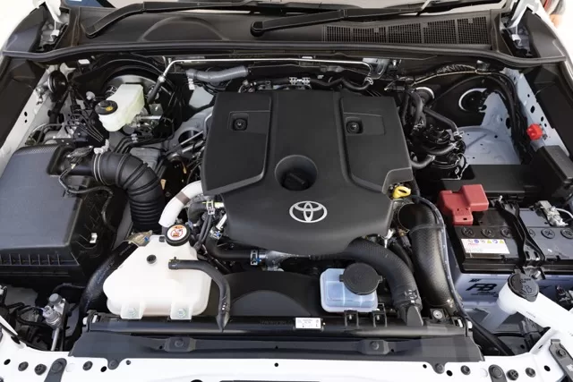 The engine of the 2024 Toyota Hilux GR SPORT in Nigeria