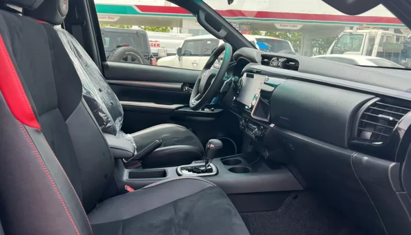 The interior design of the 2024 Toyota Hilux GR SPORT in Nigeria