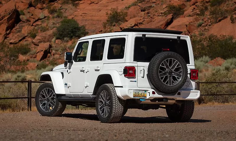 Rear design of the new Wrangler