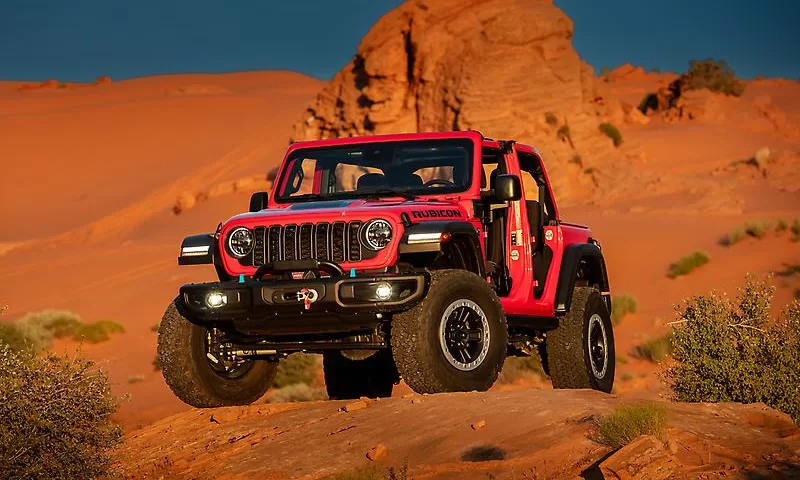 Exterior design of the 2024 Jeep Wrangler with the new tire options