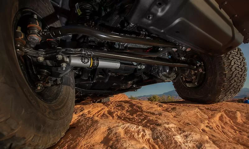 The suspension system on the 2024 Jeep Wrangler