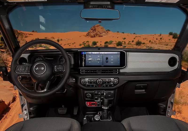 Interior design of the 2024 Jeep Wrangler