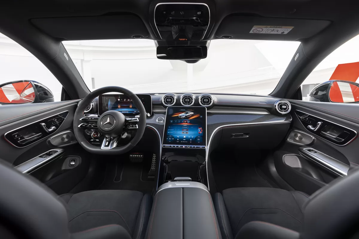 Luxury interior design of the 2024 Mercedes-AMG CLE 53 4MATIC+ Coupe