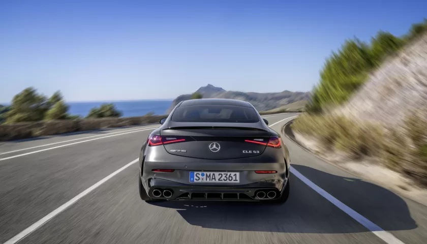 The rear of the 2024 Mercedes-AMG CLE 53 4MATIC+ Coupe