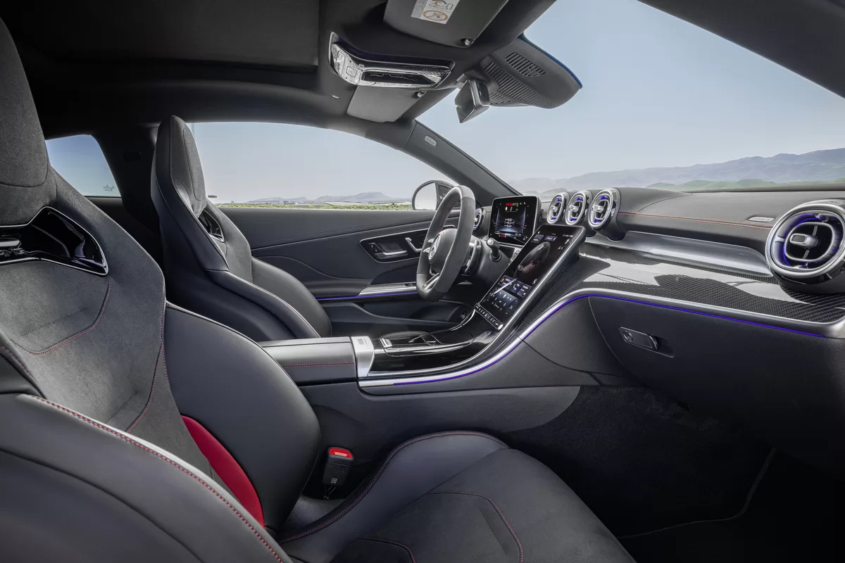 Luxury interior design of the 2024 Mercedes-AMG CLE 53 4MATIC+ Coupe