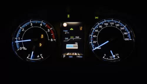 The interior design of the 2024 Toyota Hilux Hybrid 48V