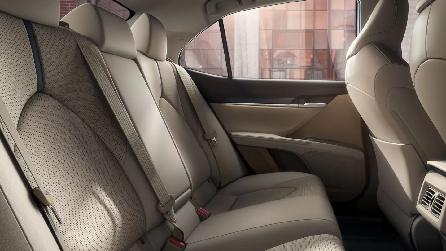 The rear seat design of the 2024 Toyota Camry in Nigeria 