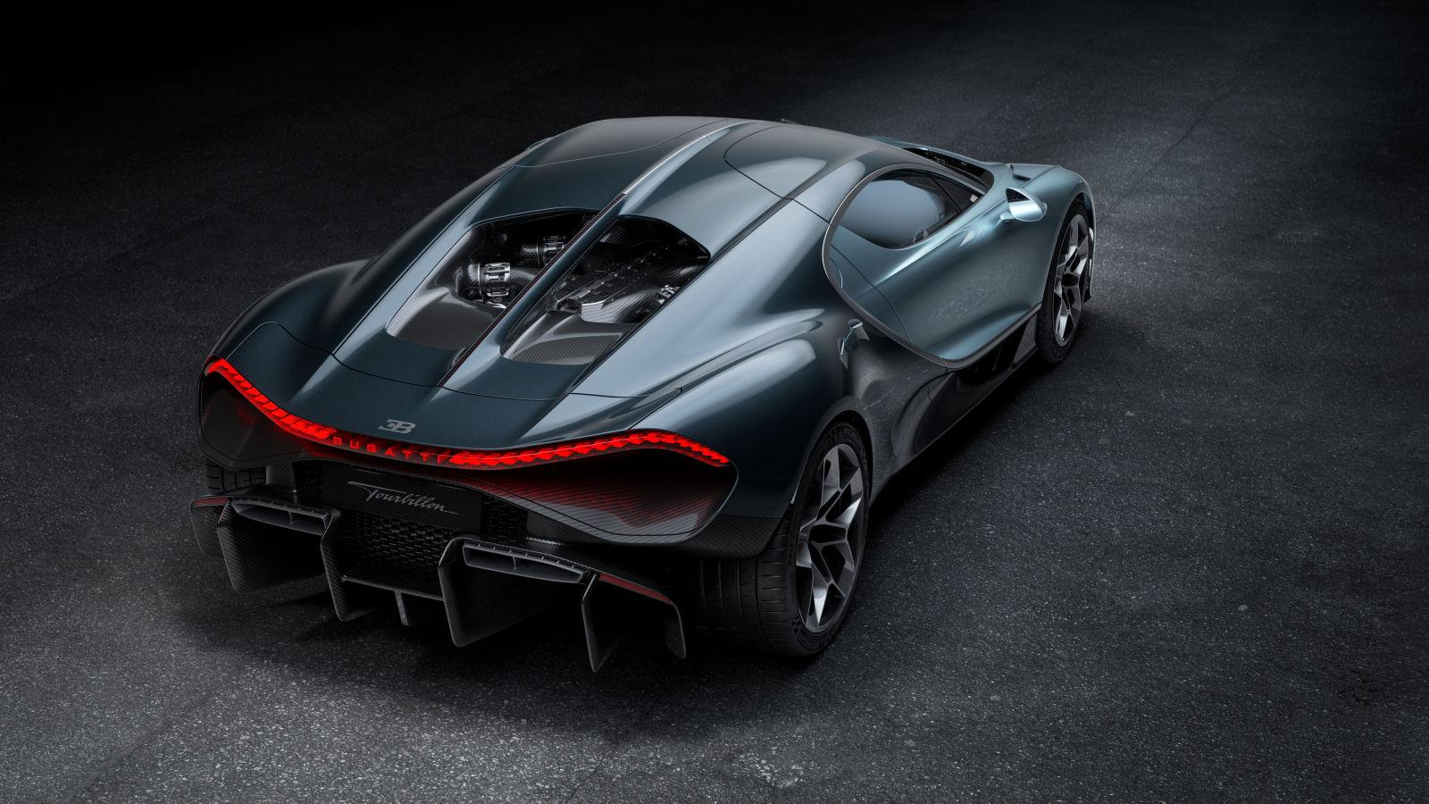Exterior design of the all-new 2026 Bugatti Tourbillon hybrid