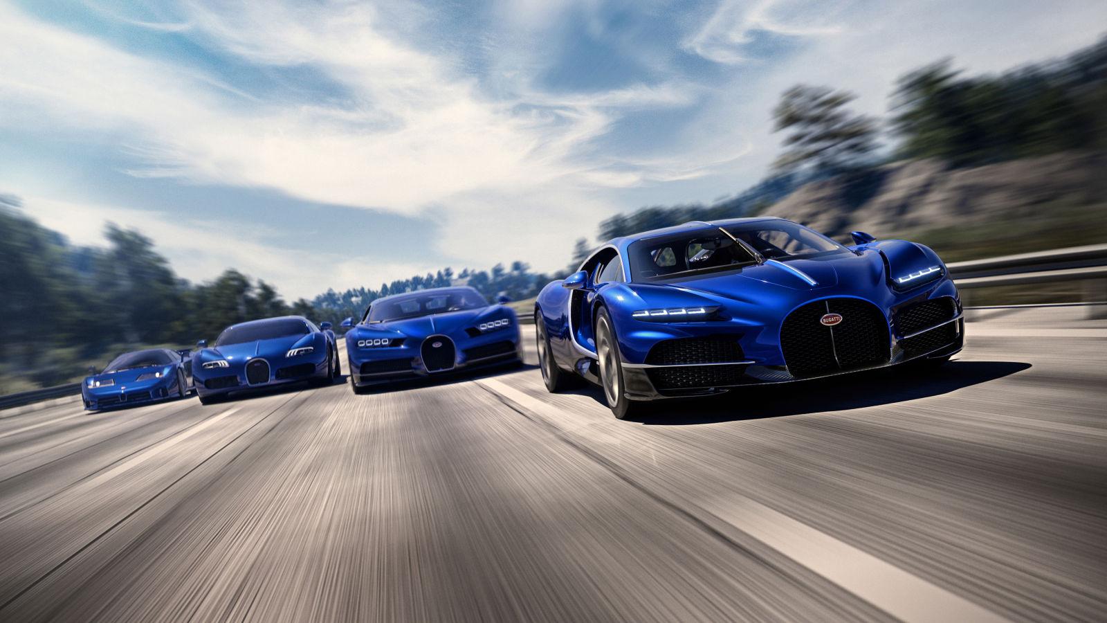 Exterior design of the all-new 2026 Bugatti Tourbillon hybrid