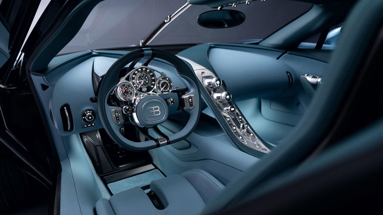 The interior design of the all-new Bugatti Tourbillon 