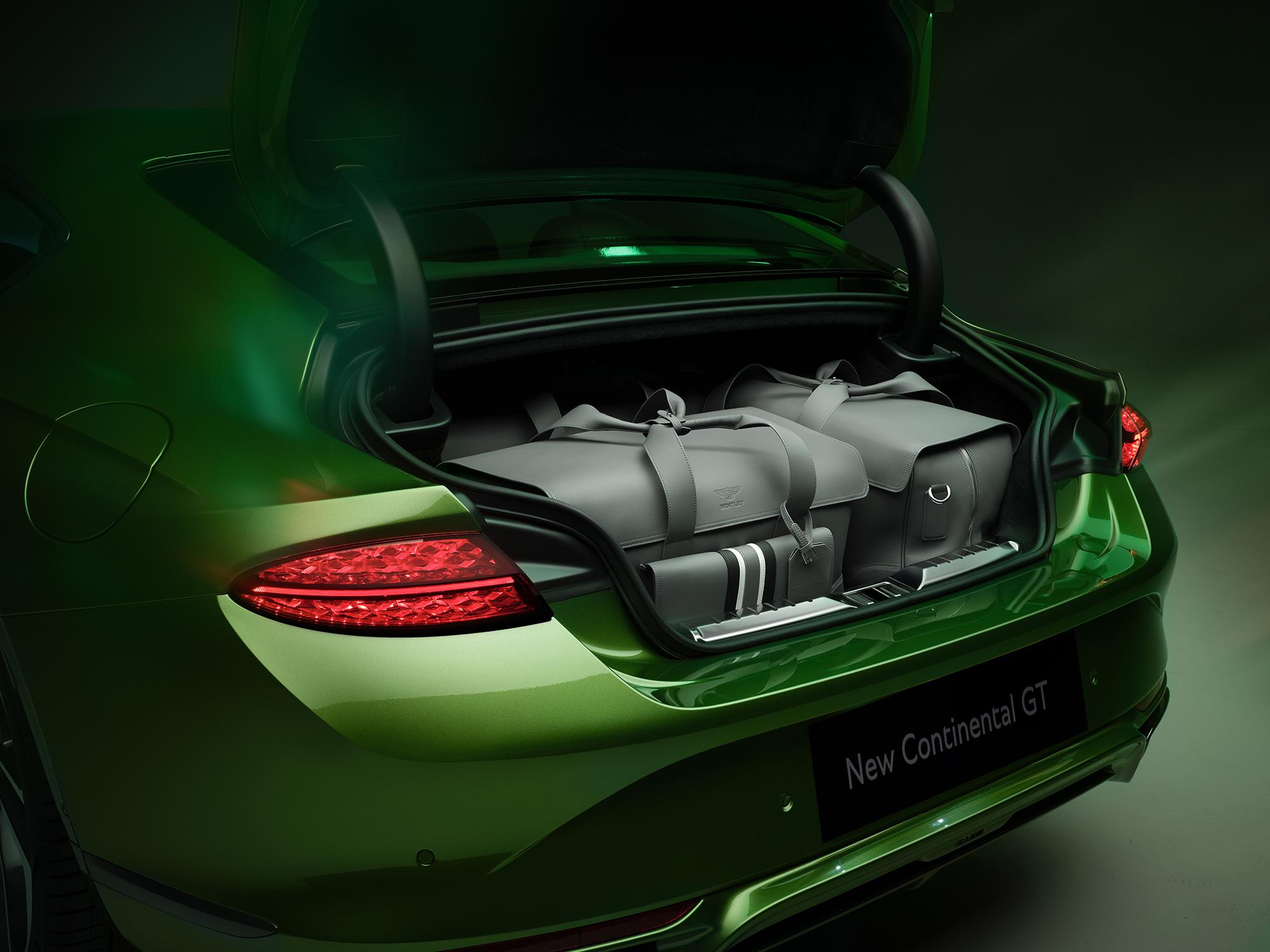 The rear end of the new 2025 Bentley Continental