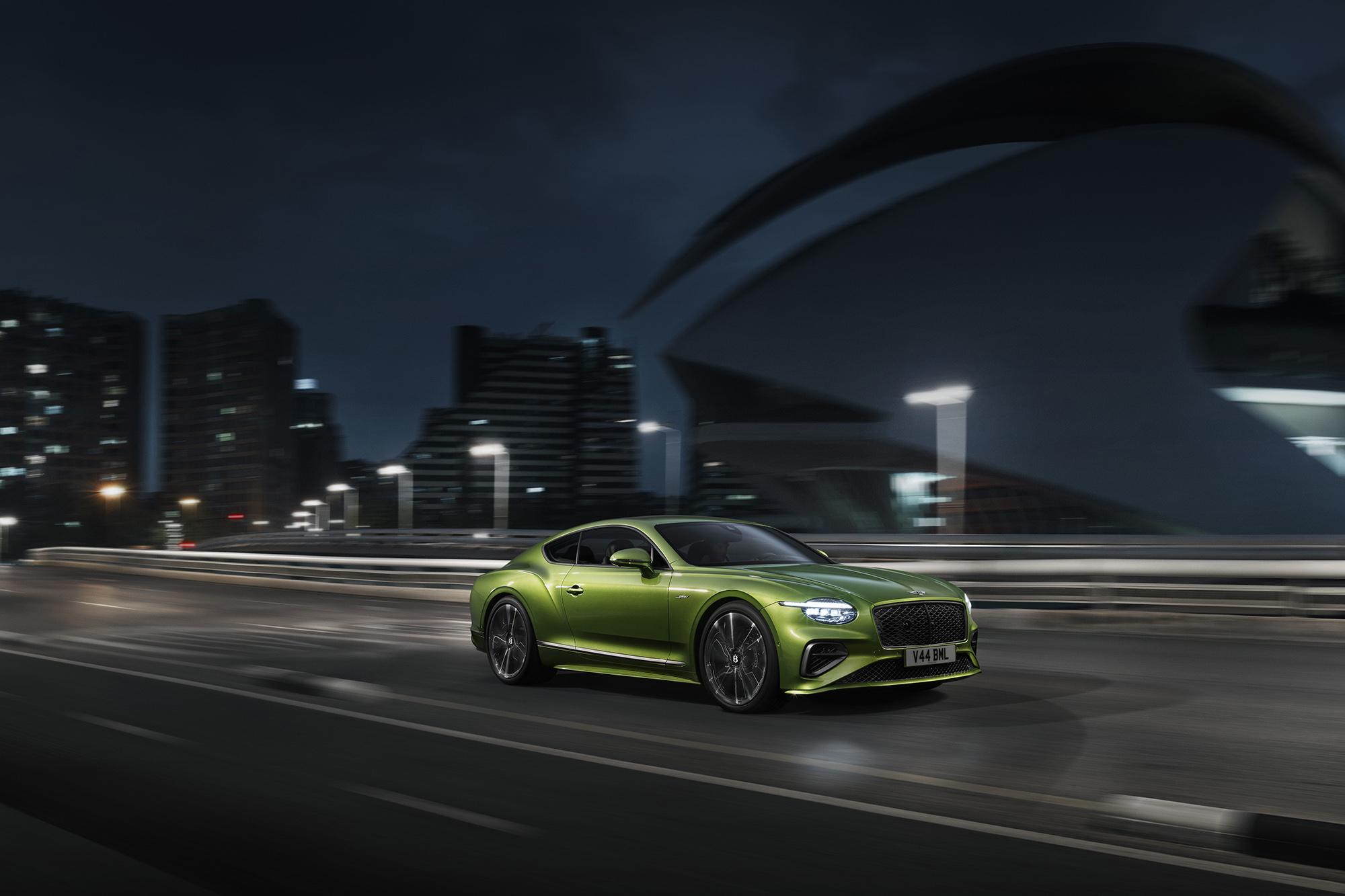 Exterior color options of the Continental GT
