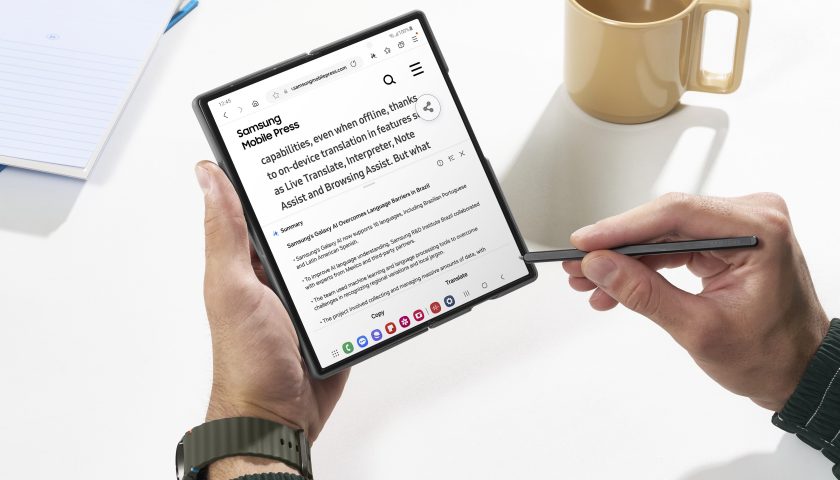 AI powered notes on the Fold 6