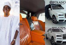 Bishop David Oyedepo received a 1.5 Billion Naira Rolls Royce Cullinan Black Badge SUV on his birthday