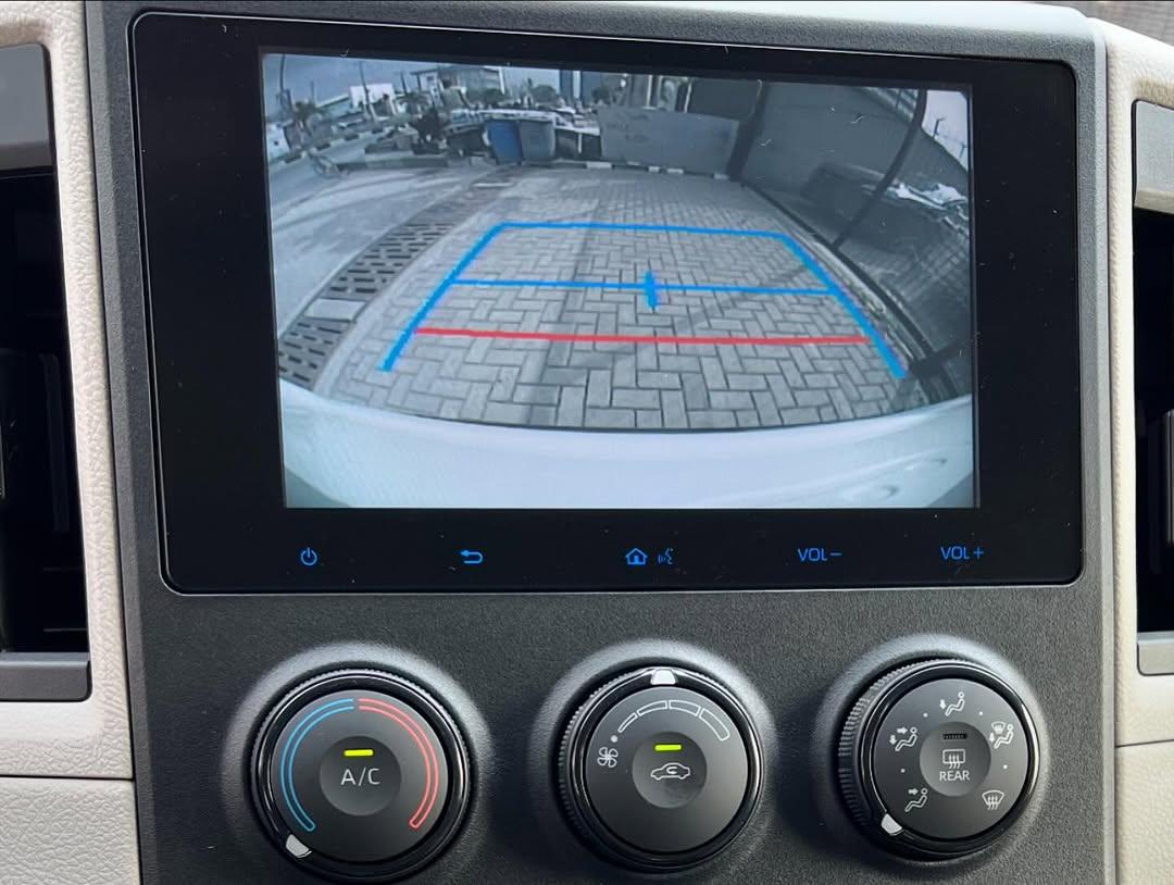 Rear view camera on the 2025 Toyota Hiace