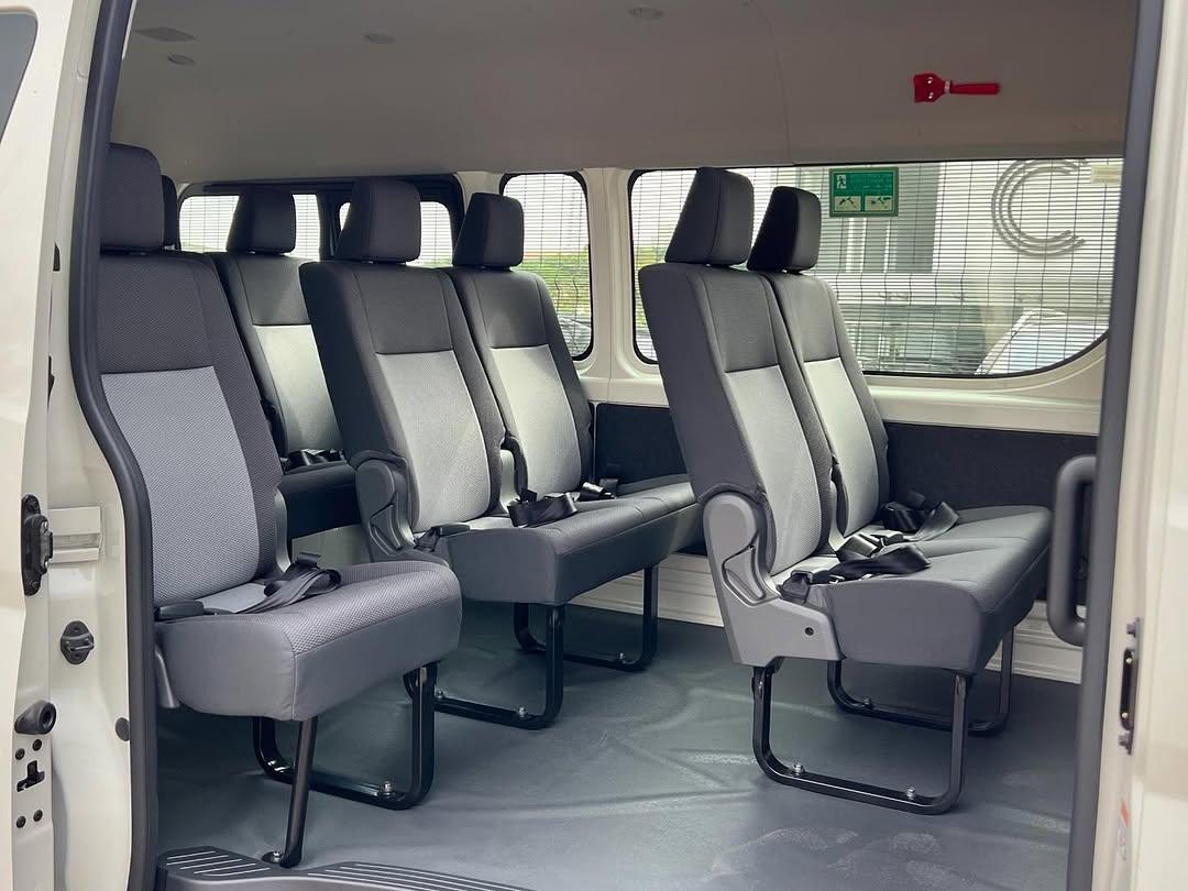 Interior design of the 2025 Toyota Hiace