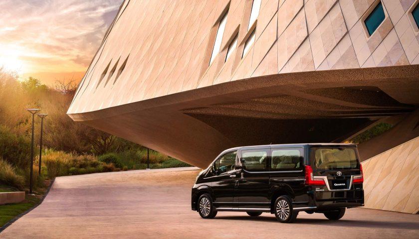 Exterior design of the 2025 Toyota Granvia