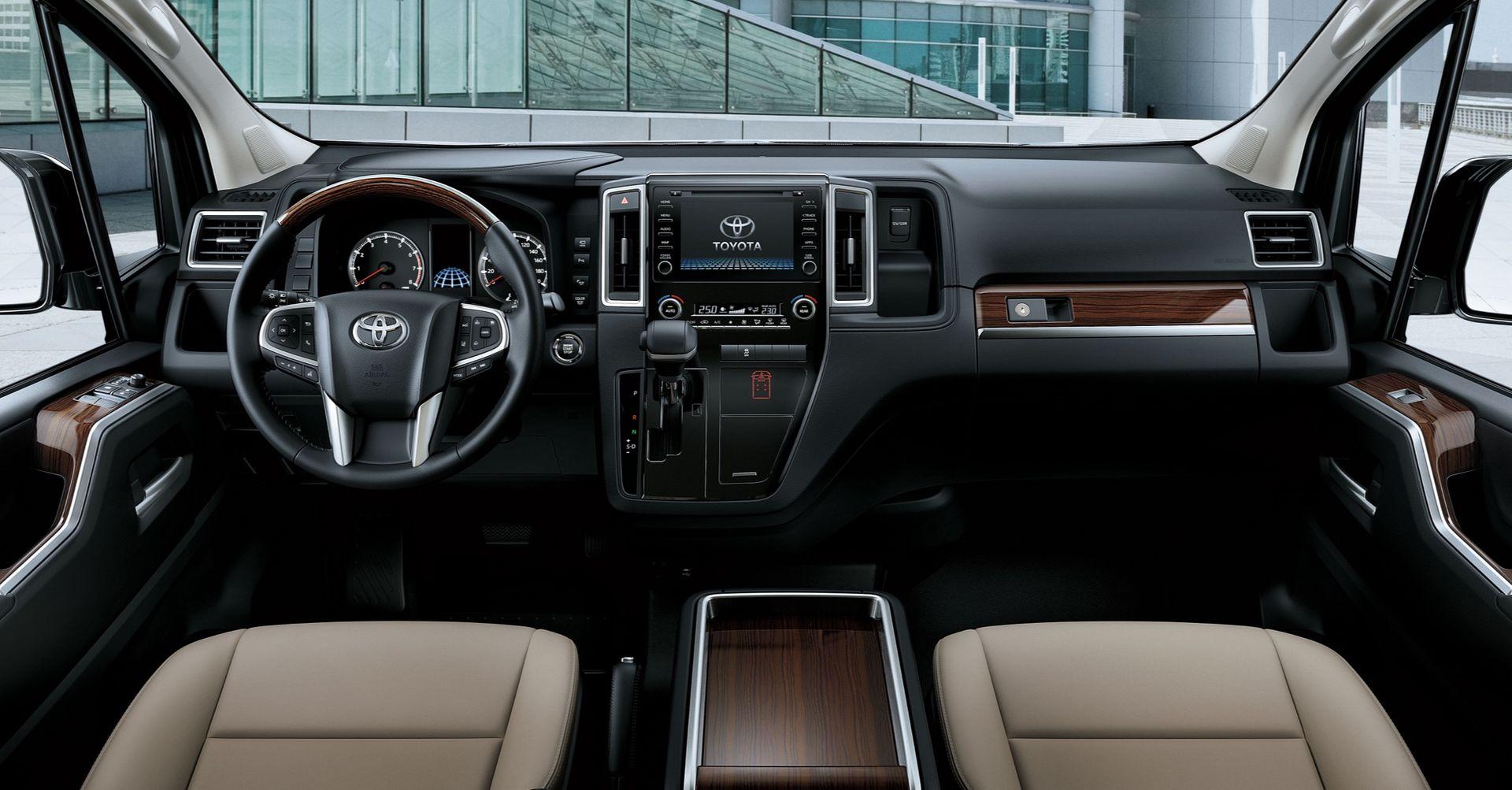 Interior design of the 2025 Toyota Granvia