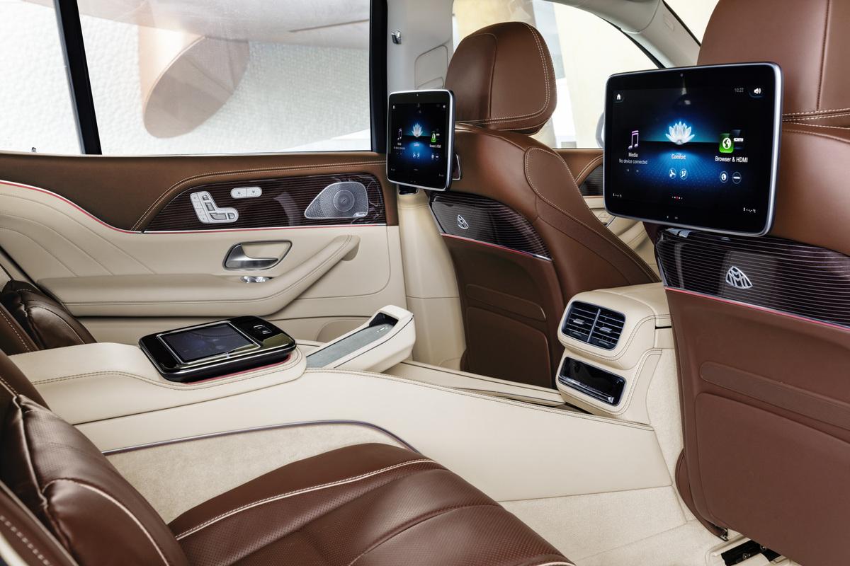 Rear seat configuration of the 2025 Mercedes-Maybach GLS 600