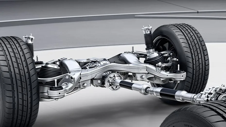 The drivetrain of a 2025 Mercedes-Maybach GLS 600
