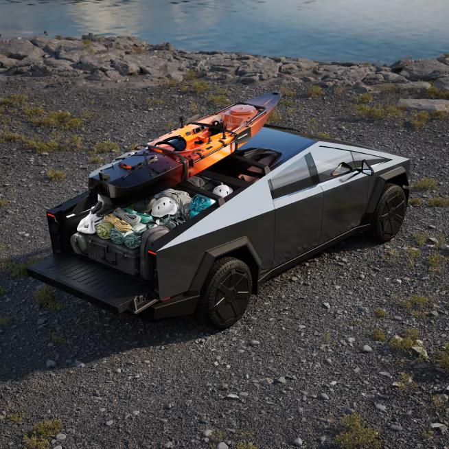 Exterior design of the 2025 Tesla Cybertruck