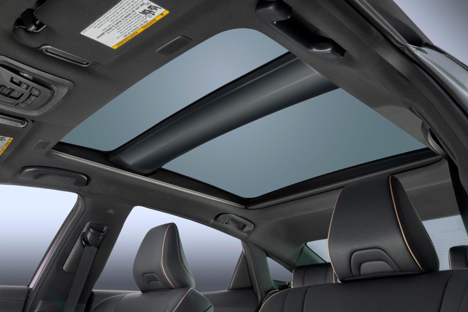 The panoramic roof on the 2026 Toyota Crown