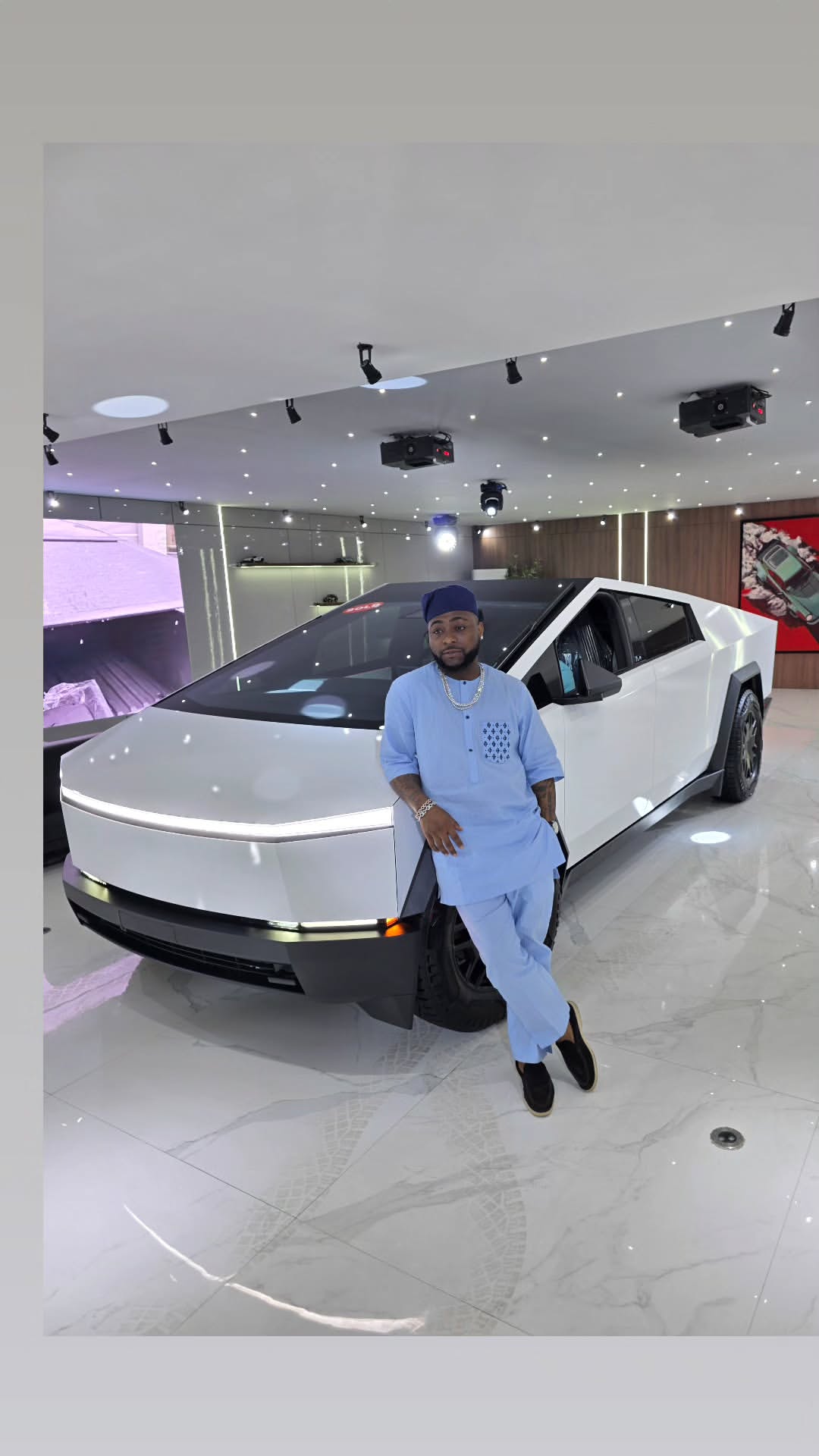 Price of Davido’s 2025 Tesla Cybertruck in Nigeria