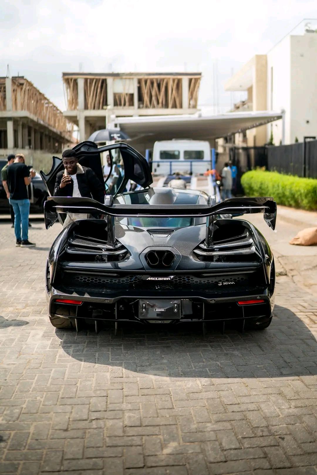 Exterior design of Burna Boy's McLaren Senna 