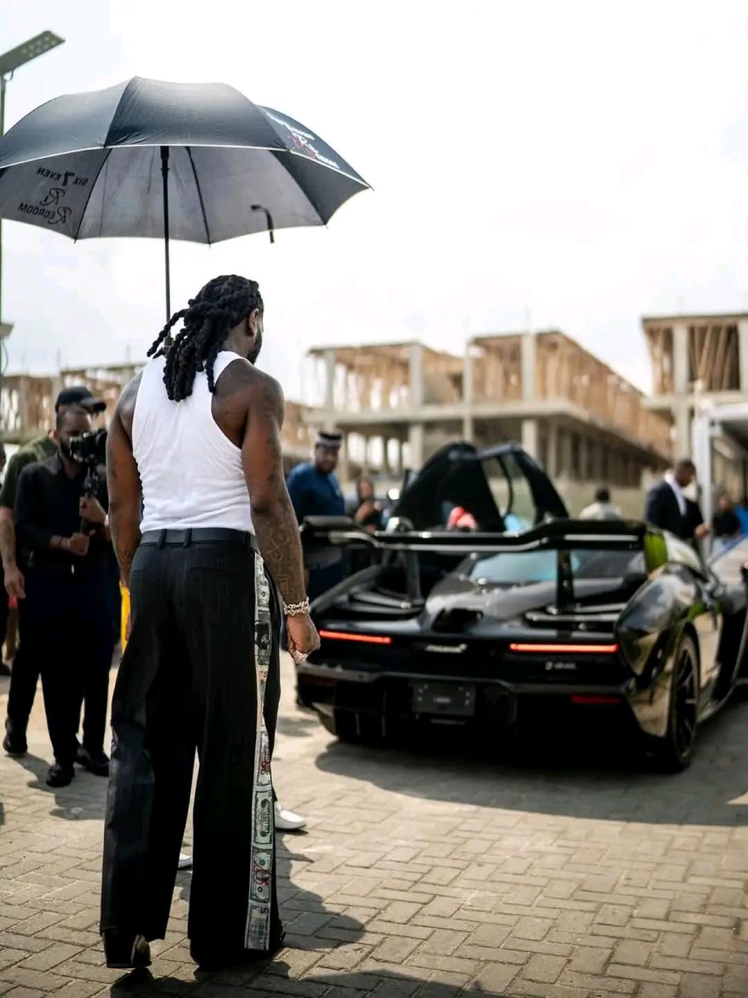 Burna Boy's McLaren Senna 