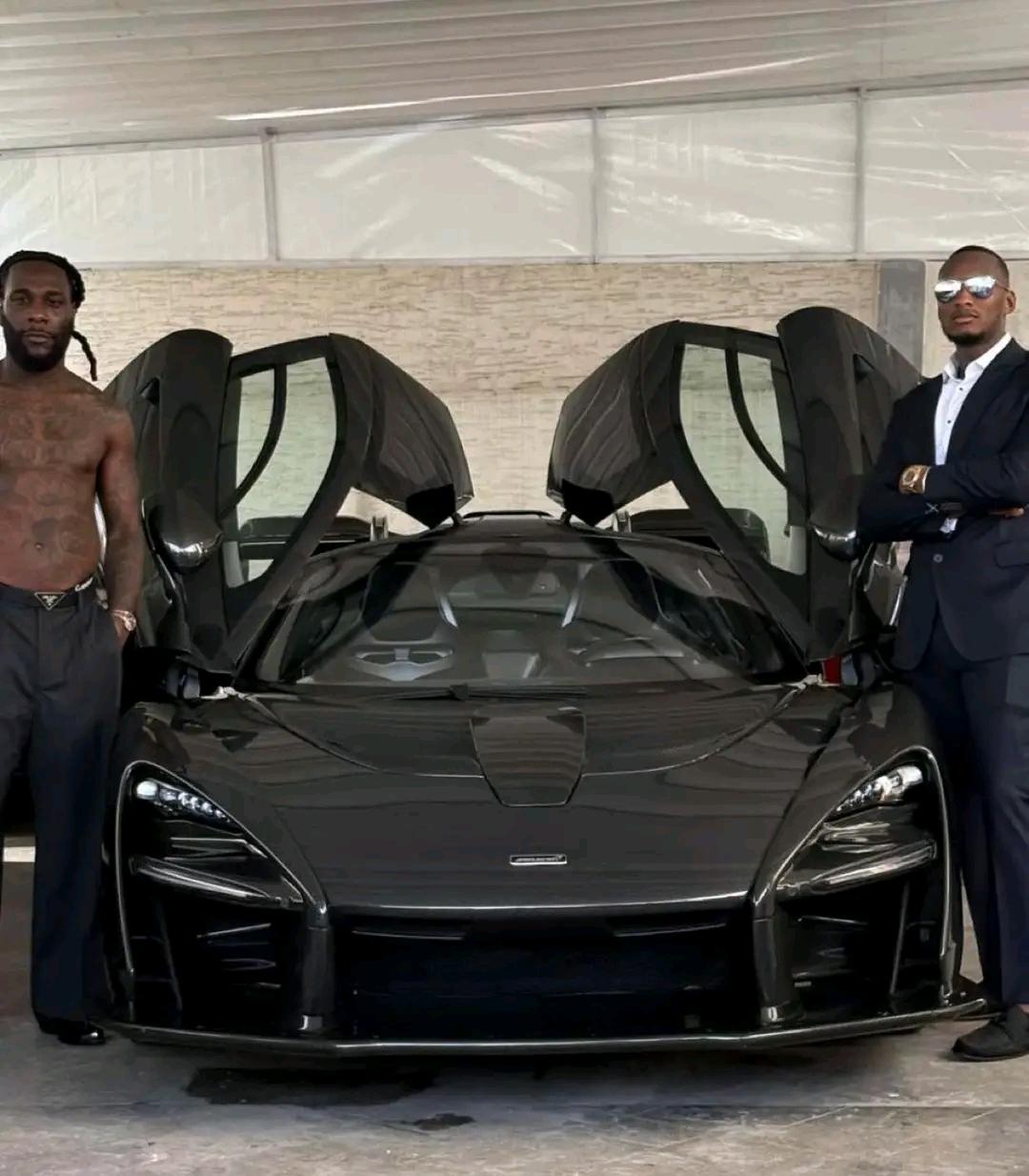 Exterior design of Burna Boy's McLaren Senna 