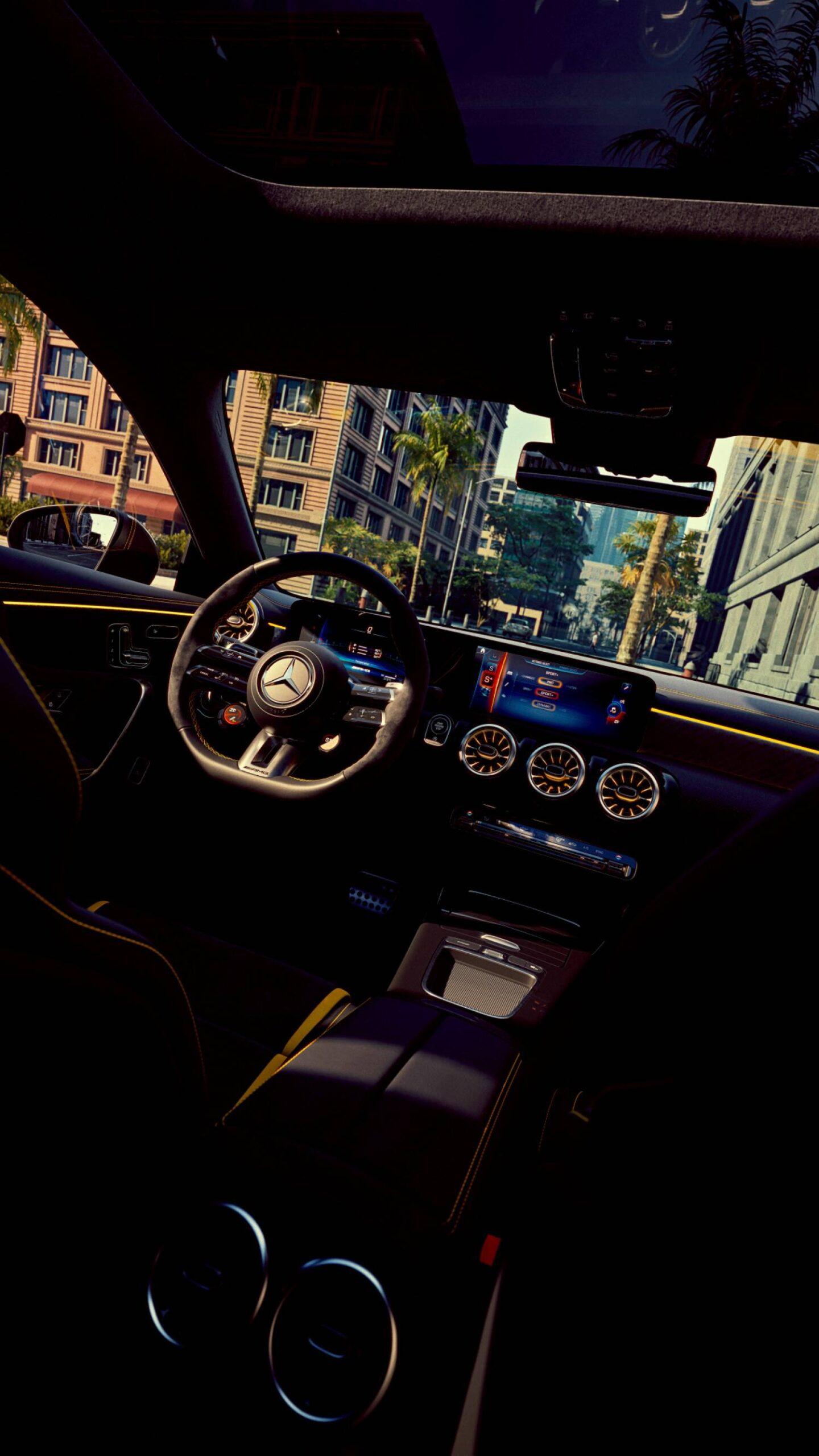 Interior design of the 2026 Mercedes-AMG CLA 45 S "Final Edition"