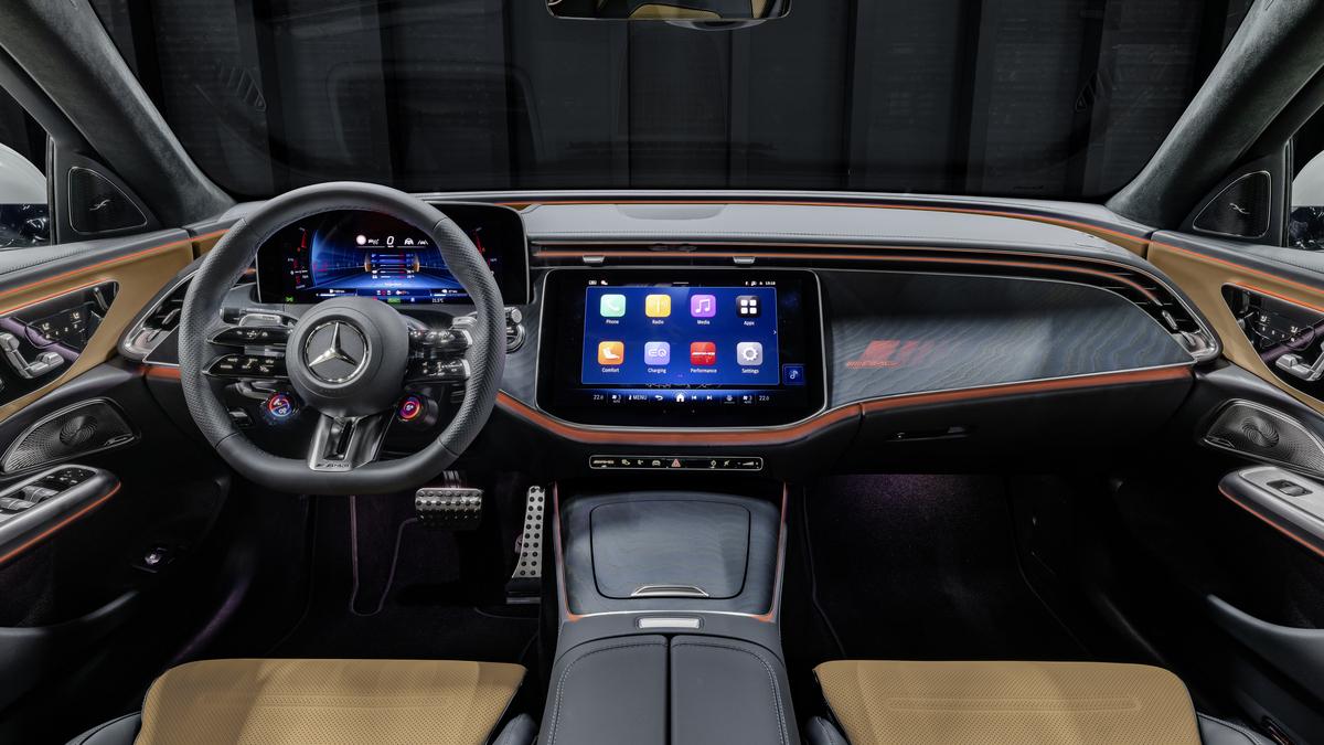 The interior design of the 2026 Mercedes-AMG E 53 Wagon