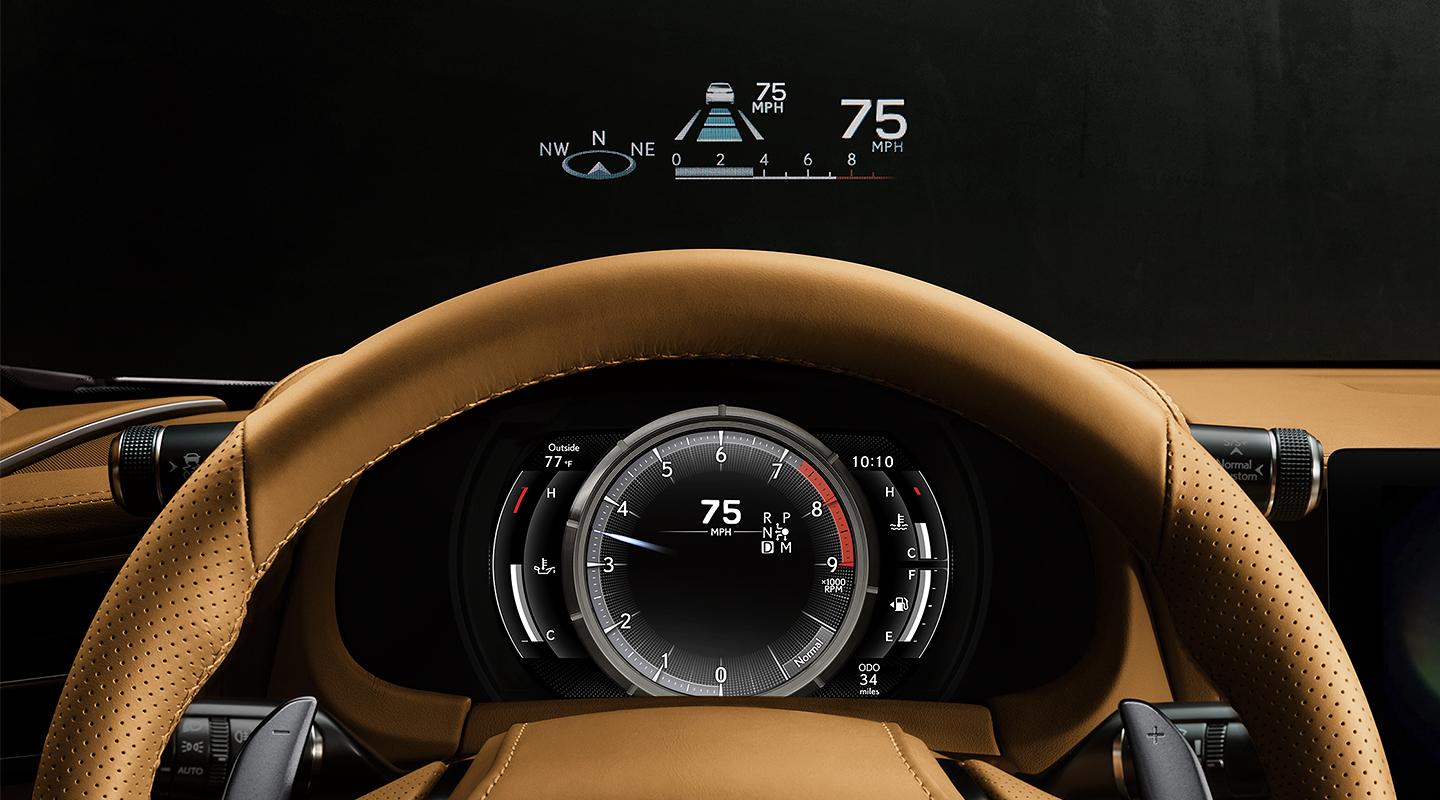 The large display on the 2026 Lexus LC 500